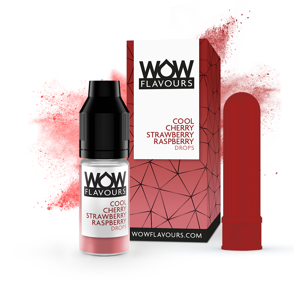 Cherry X Raspberry Premium Cool Cherry Strawberry Raspberry Drops - 10ml – WOW Flavours